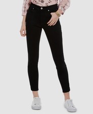 Tommy Hilfiger Women's Black Tribeca Th Flex Ankle Skinny Jeans Size 16