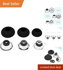 Soft Silicone 3X Earpieces for Plantronics Voyager Headset Fits S, M, L Sizes
