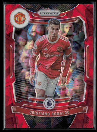 Cirstiano Ronaldo #283 2021-22 Panini Prizm Soccer Red Ice Manchester United