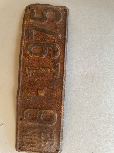 Vintage 1935 Kansas License Plate – Rustic Wall Decor