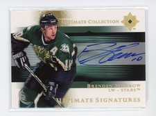 2005-06 UD Ultimate Collection Signatures AUTO Brendan Morrow Dallas Stars