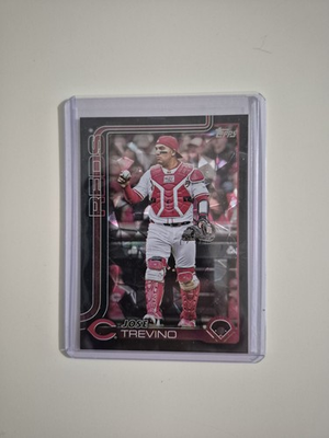 #ad 2025 Topps Update Black Diamante Foil #US13 Jose Trevino 04 10 Reds $50.00