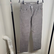 New with Tags Kid's Gap Straight Leg School Cotton Corduroy Gray Pants Size 14