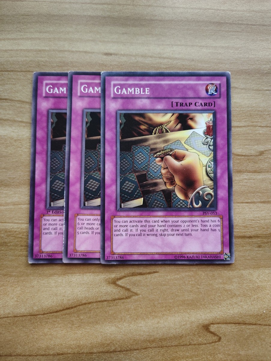gamble cards yugioh Yu-Gi-Oh! - (PSV-053) - Pharaohs Servant - Unlimited Edition Search your library for a card 190. Goddess of Whim First