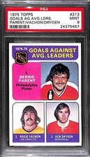 1975 Topps #213 Goal Against Avg PSA 9 Mint 24375457 