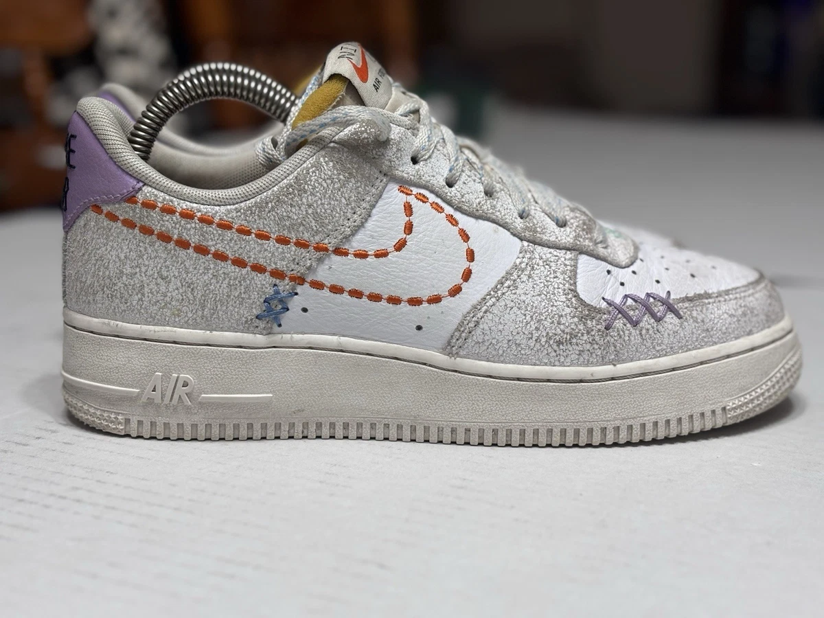 Nike Air Force 1 '07 LX White Safety Orange W for sale | eBay