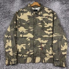 Burton Camo Field Jacket Men's XL Ripstop Military Barracks Shirt Tactical