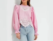 LOVE THE LABEL LARGE PINK NECTAR BERNICE TOP BLOUSE Small