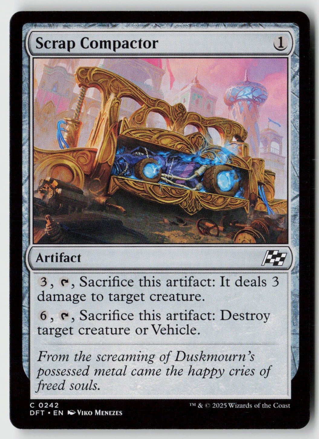 Scrap Compactor 242 Aetherdrift Common LP Magic: The Gathering