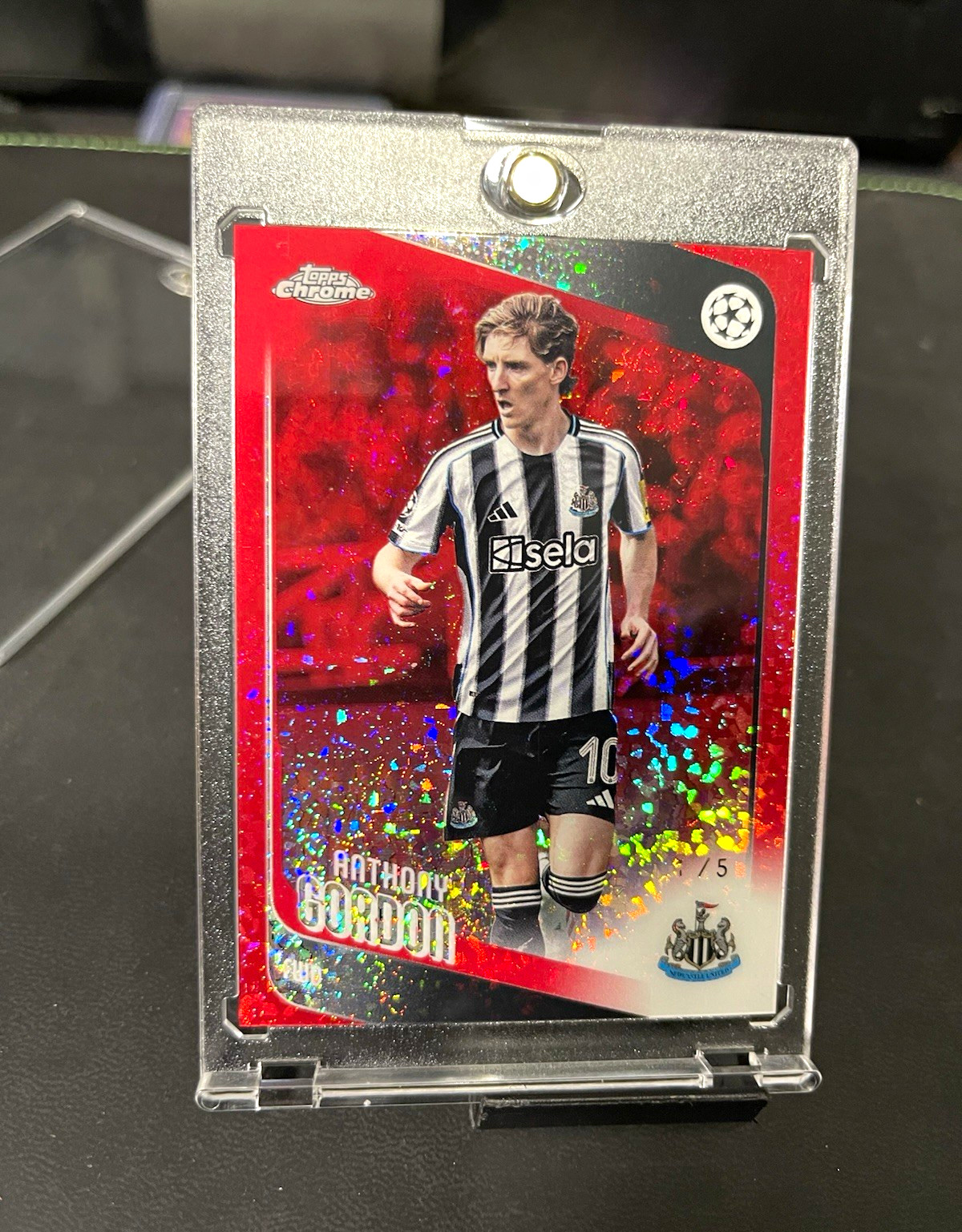 Topps Chrome Anthony Gordon 2024-25 UCL Newcastle United #159 #/5