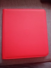Premium Red 12 Pocket Zip Card Binder For MTG, Pokemon And Other TCG Card Games.