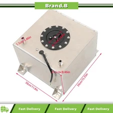 Racing/street Fuel Cell Gas Tank 5 Gallon +level Sender Drift/polished Aluminum