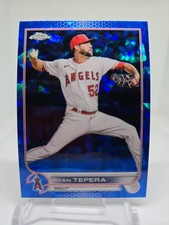 2022 Topps Chrome Sapphire Ryan Tepera #US121 Los Angeles Angels L👀k! 