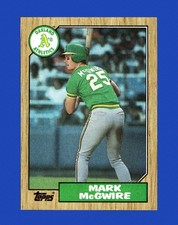 1987 Topps Set-Break #366 Mark McGwire RC NM-MT OR BETTER *GMCARDS*