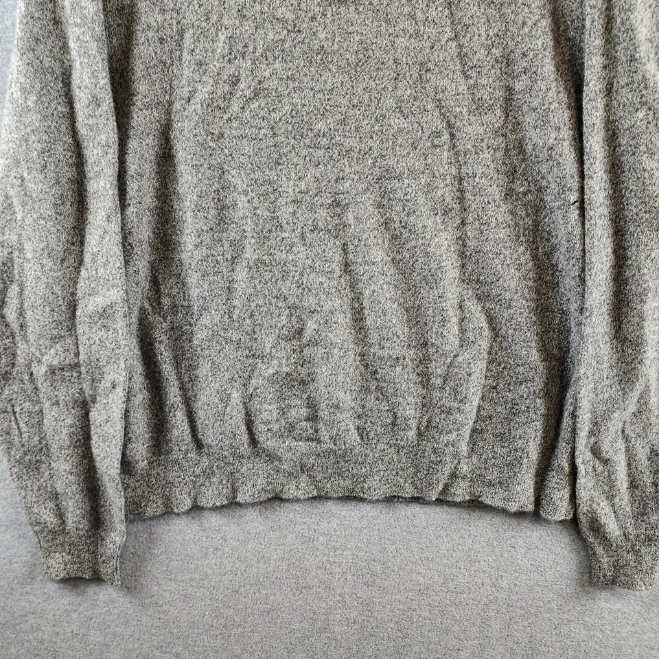 The Men's Store at Bloomingdale's Cashmere 1/2-Zip Sweater XXL Gray Twist Heathe - Image 2 of 4