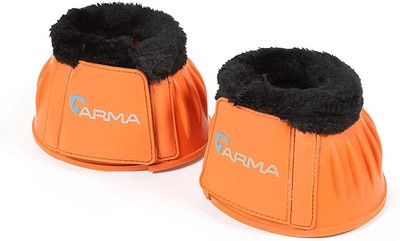 Shires Arma Overreach Fleece Bell Boots - Durable Gum Rubber with SupaFleece