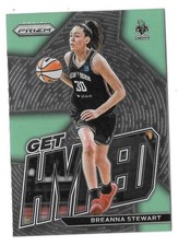 2023 PANINI PRIZM WNBA BASKETBALL #11 BREANNA STEWART GET HYPED INSERT,LIBERTY