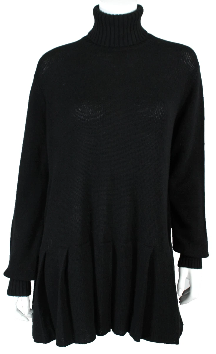 black strapless dress with ruffles Buffalo Jeans Women's Massima Long Sleeve Mock Neck Sweater Dress In Black main image 1