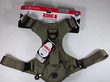 KONG Ultra Durable Dog Harness Green Extra Large Waste Bag Pocket