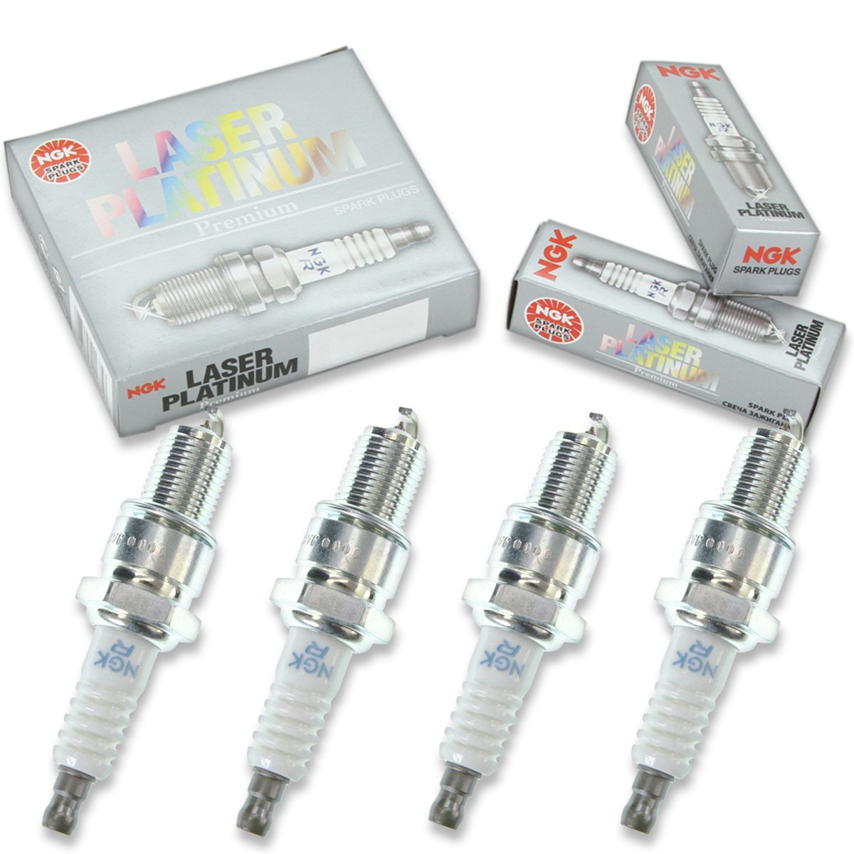 4 pcs NGK Laser Platinum Spark Plugs for 1985 Chrysler Executive Limousine ap