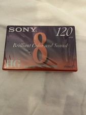 Sony 120 Minute MP 120 Video8 Blank Video Cassette. NEW Sealed