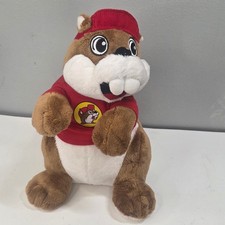 Buc-ee's 11  Plush Beaver Mascot with Shirt and Cap Stuffed Toy Red Buc-ees Kids