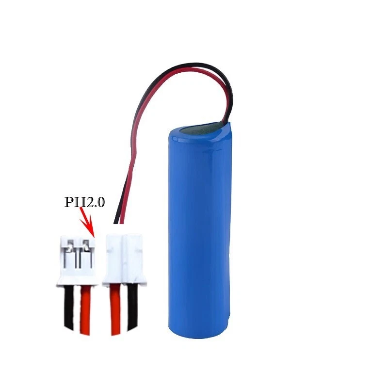 3.7V Rechargeable Battery 1200-3200 mAh Cell Emergency Lighting With Plug PH 2.0 - Image 2 of 4