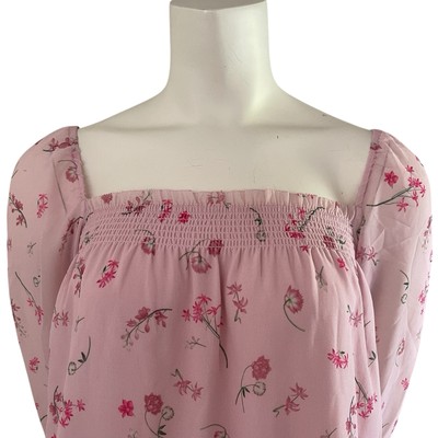 Wilfred Wmns XS Alana Spring Medley Pink Rose Dress $158 NEW Aritzia Babydoll