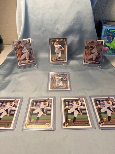 8 CARD LOT OF PAUL SKENES - 2 rookies, 2 bowman chrome rookies and 4 cup cards