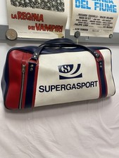 Bag Borsa Vintage Superga Sport Anni '70 Originale Pelle Bowling Tennis