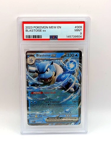 Blastoise ex 009/165 PSA 9 – Scarlet & Violet 151 Holo – Pokemon Card Mint