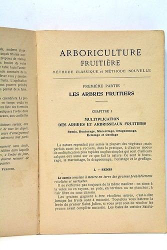 Arboriculture Frutière Joseph VERCIER Illustrations Hachette c.1920 - Picture 3 of 8