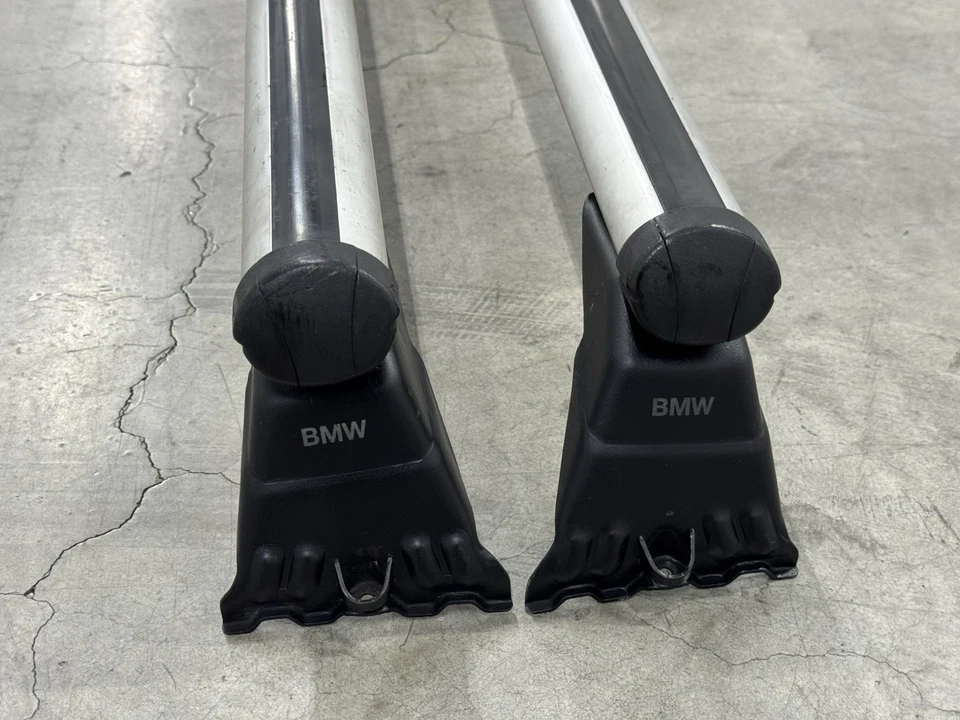 Par de barras de esquí de techo originales BMW E39 1997-2003 525i 528i 530i 540i M5 OEM Foto 3 de 4