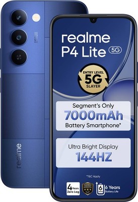 realme P4 Lite 5G Mosaic Blue 64 GB Unlocked Global Version 