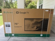 Sylvox 75'' Outdoor TV Google TV 4K UHD 2000nit IP56 Waterproof Pool Pro 3.0+
