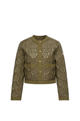 MONCLER Libellule $2050 Women's Olive Green Down Jacket New