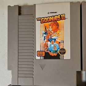 NES 4 Game Lot Super Mario Bros Duck Hunt Tetris Goonies II Pro Wrestling