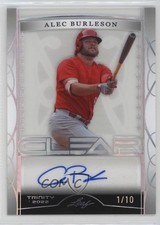 2022 Leaf Trinity Clear Silver Spectrum Foil 1/10 Alec Burleson #CA-MT1 Auto 4z8