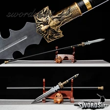 67 In High Manganese Steel Hunting Sharp Dragon Spear Kung Fu Practice Sword