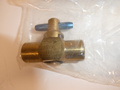 One NOS Circle Seal 9559B-1PP 9500 Series Manual Shut Off Check Valve Brass 1/8"