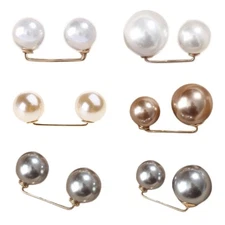 Waist Pins For Pants Pearl Brooch Pins For Women Fashion Safety Pins Scarf Clip
