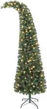 7 Ft Prelit Whimsical Christmas Tree, Slim High Mountain Fir Holiday Decor with 