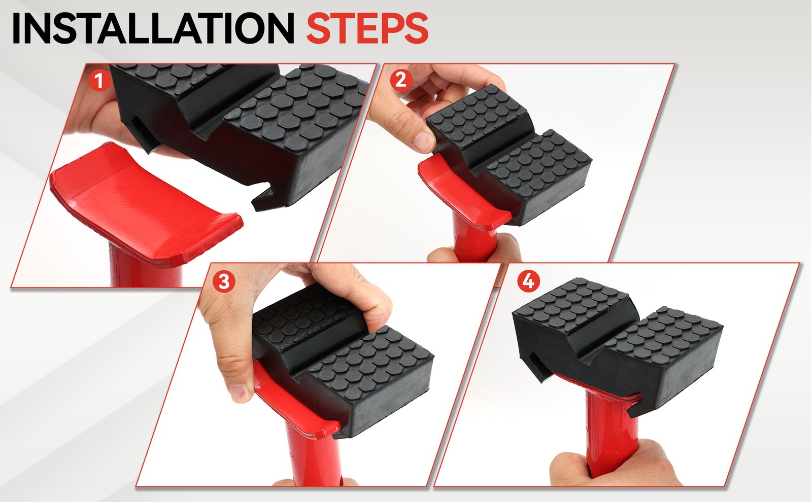 Car Jack Lift Pad Stand Pinch Weld Floor Frame Rail Adapter Jack Cap Rubber