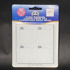 DMC Creative World 56 Cardboard Floss Bobbins Thread Holders 6101/12 NIP Sealed