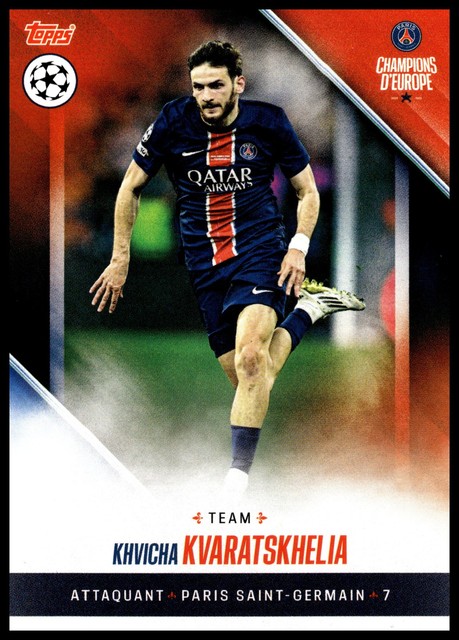 2024-25 Topps Paris Saint-Germain: Champions d’Europe Khvicha Kvaratskhelia