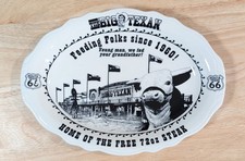 The Big Texan Route 66 Home Of The Free 72oz Steak Oval Platter Homer Laughlin