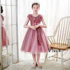 Kids Piano Recital Dress Junior/Children's Performance Dress 