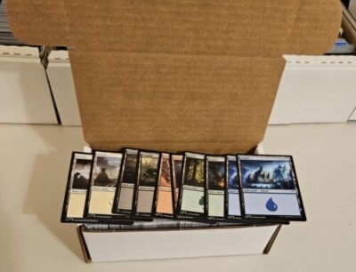 #ad #ad 500 Magic The Gathering MTG Basic Land Cards 100 of Each Color $22.99