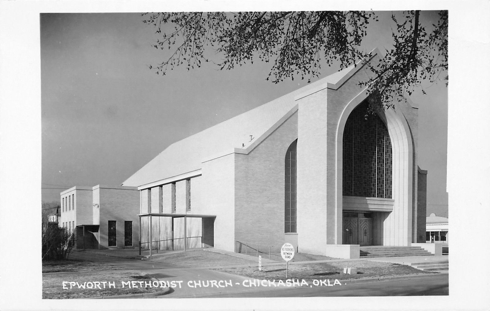 Chickasha OklahomaEpworth Methodist ChurchNo Parking Between Signs