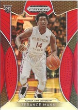 2019-20 Panini Prizm Terance Mann Red Prizm SP RC Atlanta Hawks